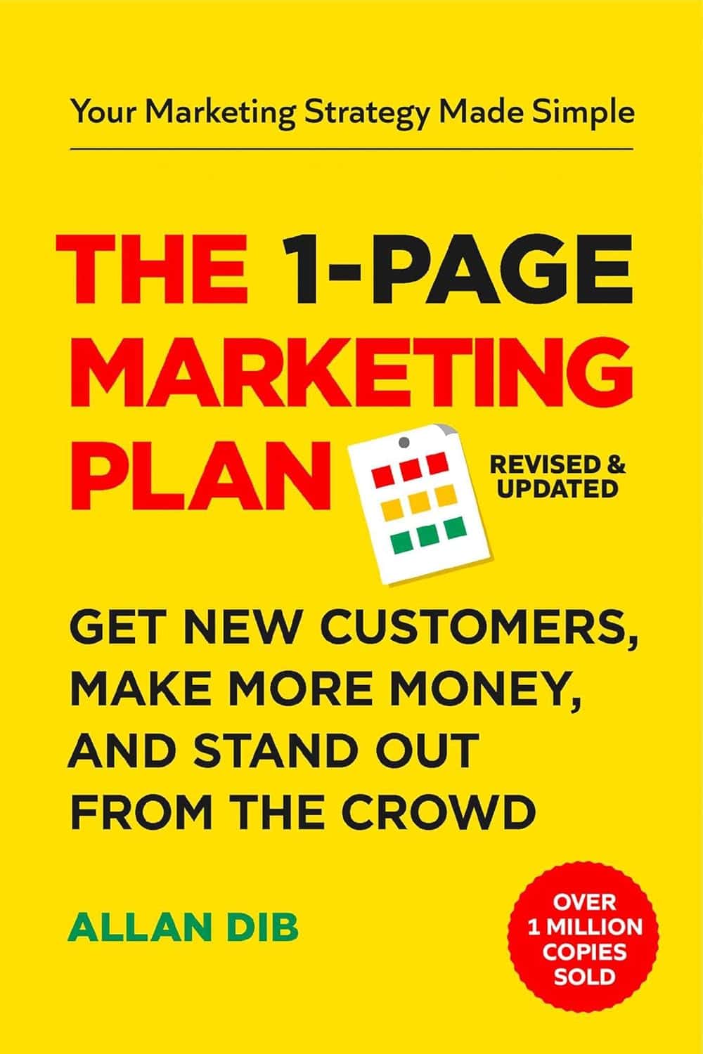 1 Page Marketing Plan Marketing Book - B2B Marketing World The 1-Page Marketing Plan