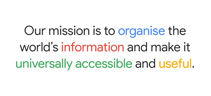 Google's Mission