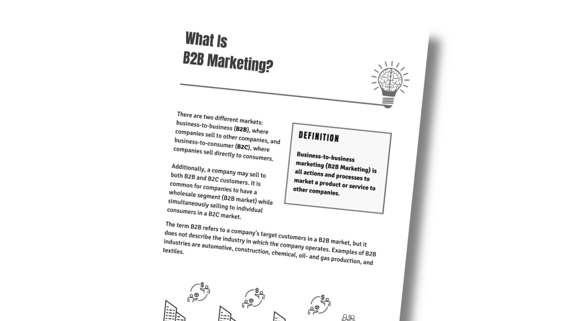 Infographic What is B2B Marketing