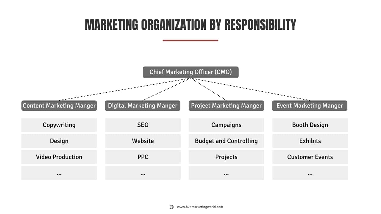 Marketing Organization by Responsibility