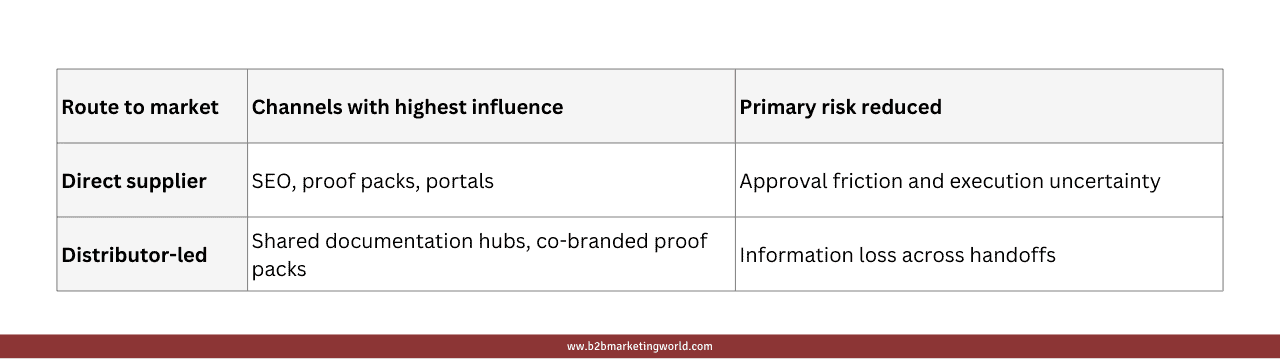 Table Steel Marketing Channel Priorities - B2B Marketing World Table_Steel Marketing Channel Priorities